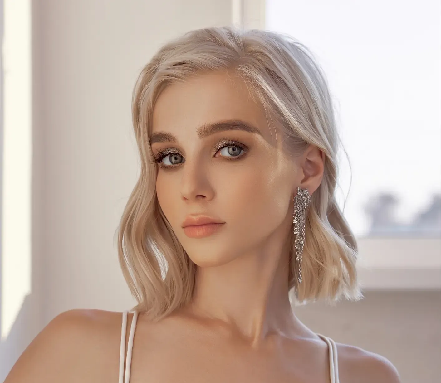 Woman with blonde hair