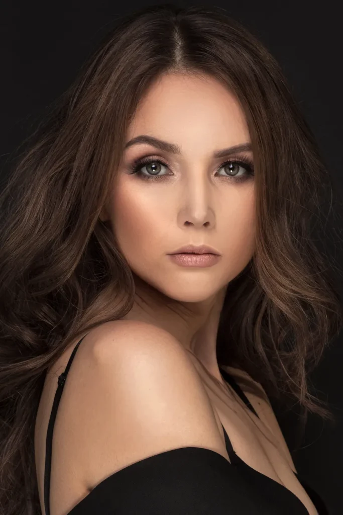 Woman with dark hair